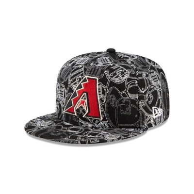 Arizona Diamondbacks Gorra | New Era MLB Cap Chaos 59fifty Fitted Cap Mexico - Rojos